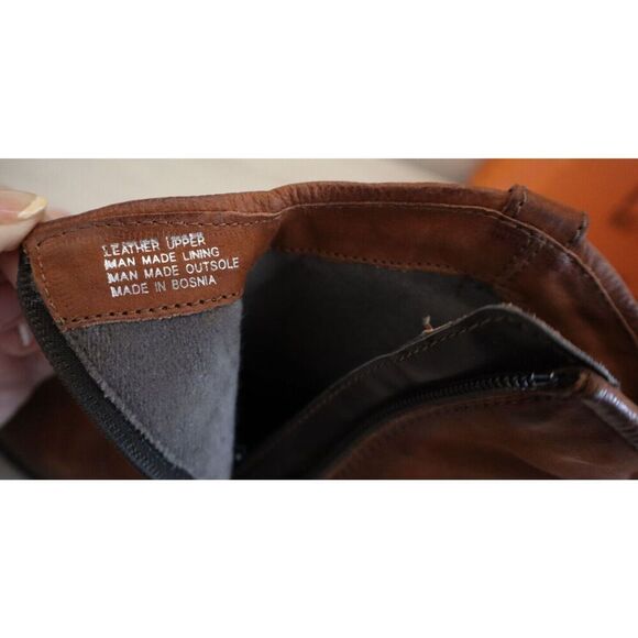 Miz Mooz 580269-101 Women Sz 36 US 5.5-6 Brandy Brown Leather Rico Booties - Picture 6 of 14